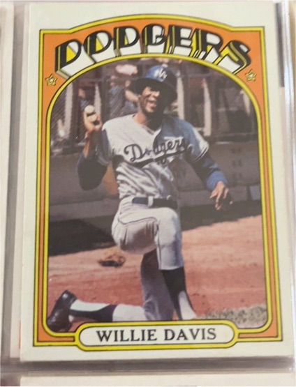 1972 Topps #390 Willie Davis — front