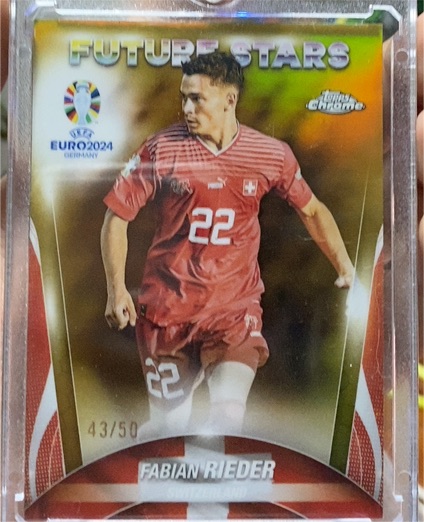 2024 Topps Chrome UEFA Euro Future Stars #8 Fabian Rieder — front
