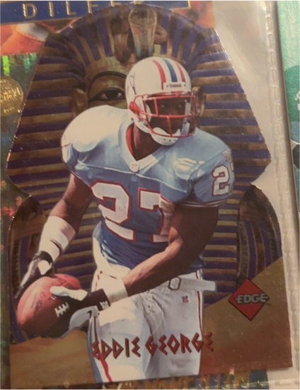 1996 Collector's Edge Crucibles Promo #PR1 Eddie George — front