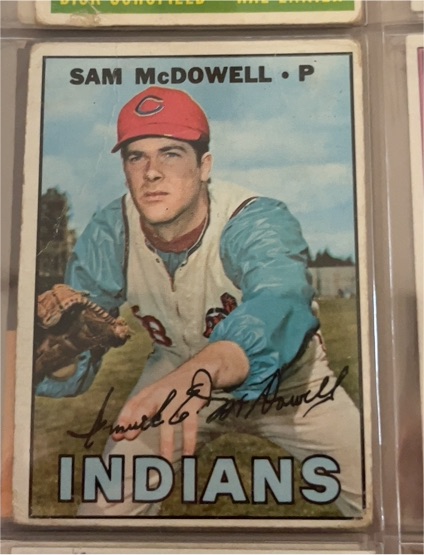 1967 Topps #295 Sam McDowell — front