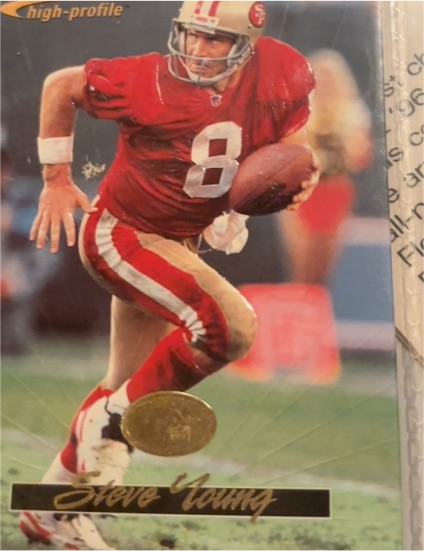 1996 Action Packed High Profile #16 Steve Young — front