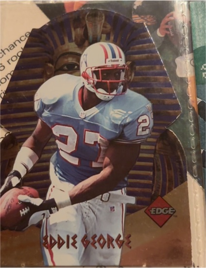 1996 Collector's Edge Crucibles Promo #PR1 Eddie George — front