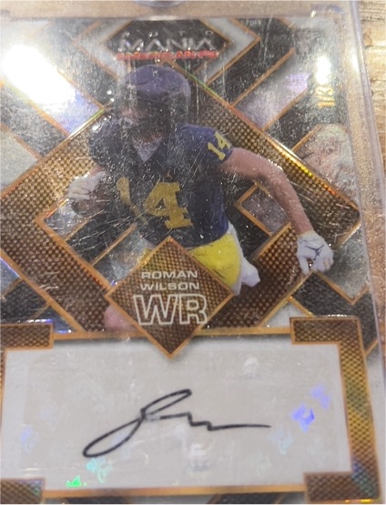 2024 Wild Card Auto Mania Roman Wilson #AMASQ-RW — front
