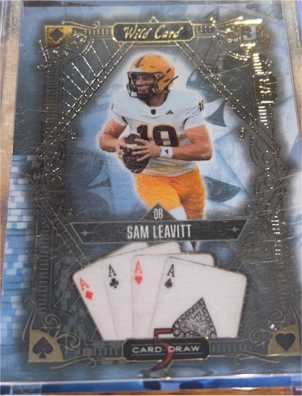 2024 Wild Card 5 Card Draw #Sam Leavitt — front