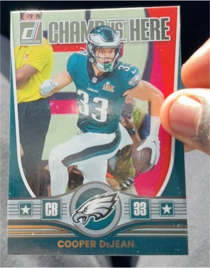 2025 Panini Donruss Champ Is Here #CIH-CDN Cooper DeJean — front