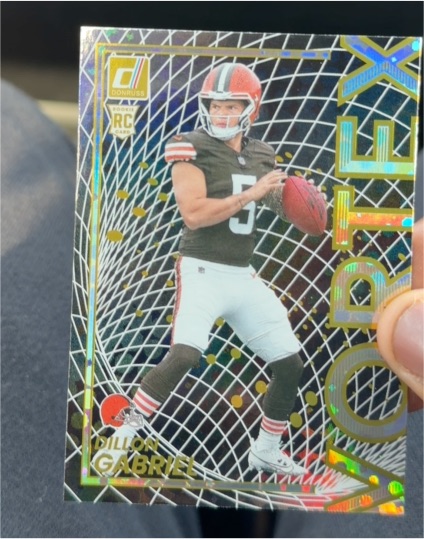 2025 Donruss #9 Dillon Gabriel Vortex Rookie — front