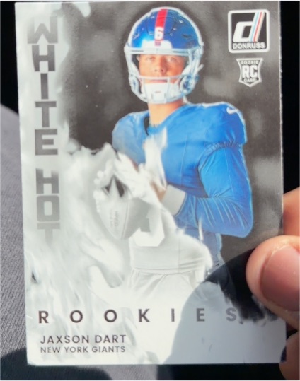 2025 Panini Donruss White Hot Rookies #WHR-JXD Jaxson Dart — front
