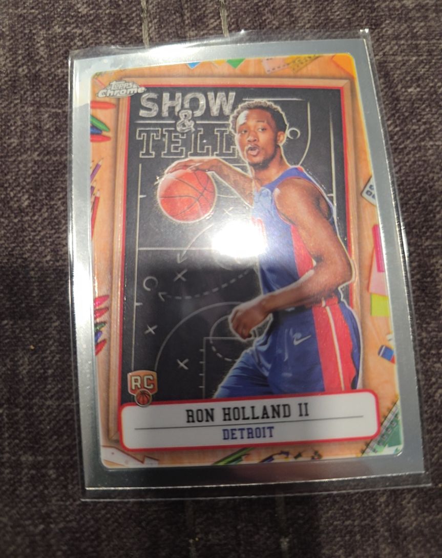 2024-25 Topps Chrome #ST-14 Ron Holland II Show and Tell Rookie — front