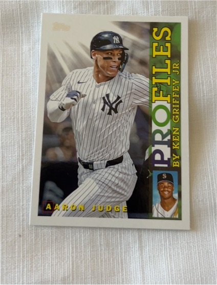 2026 Topps Series 1 Profiles #TP-18 Aaron Judge — front