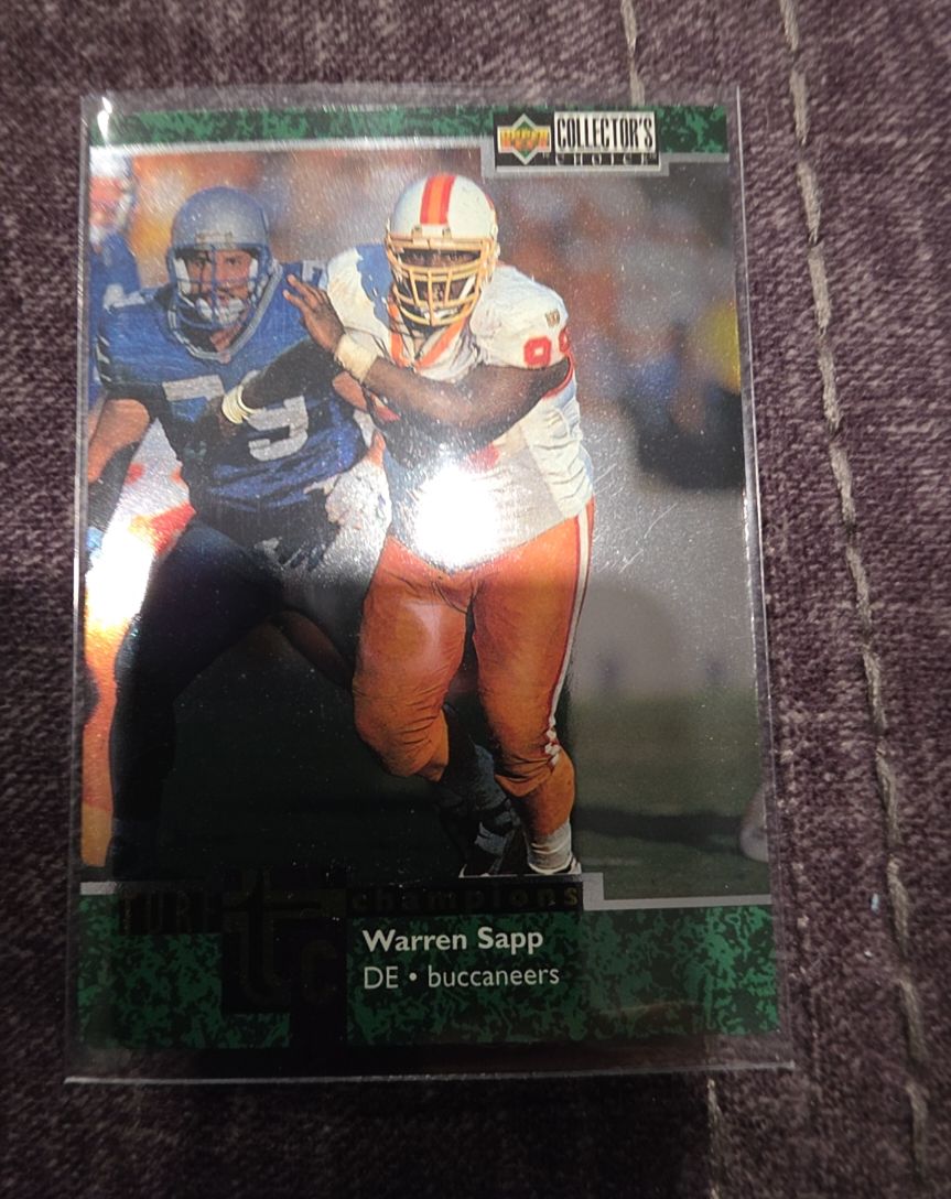 1997 Upper Deck Collector's Choice Turf Champions #TC16 Warren Sapp — front