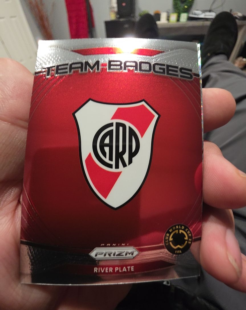 2025 Panini Prizm FIFA Club World Cup #18 River Plate Team Badge — front