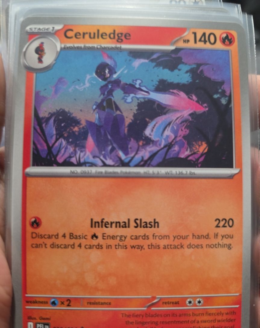2024 Pokémon Ceruledge 035/191 Sv08: Surging Sparks — front
