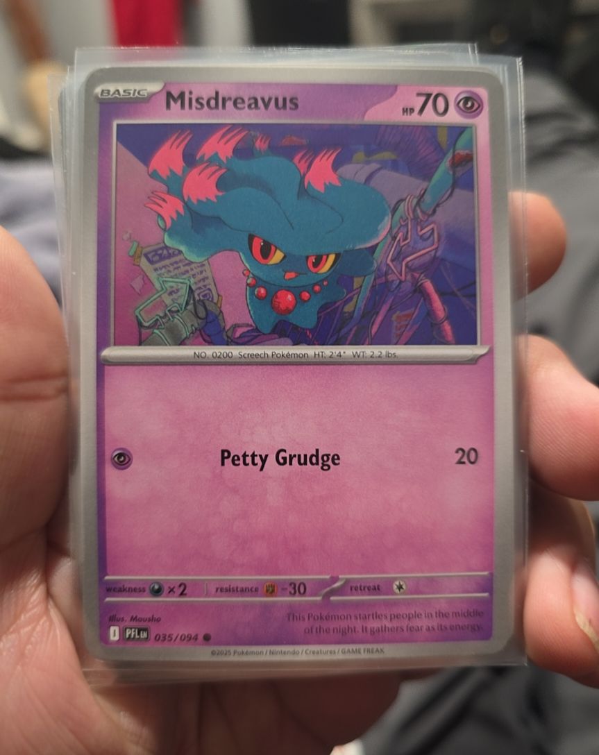 2025 Pokemon ME02: Phantasmal Flames #035 Misdreavus — front