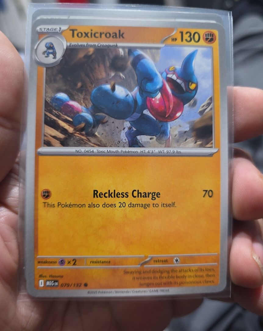 2015 Pokemon ME01 #079 Toxicroak — front