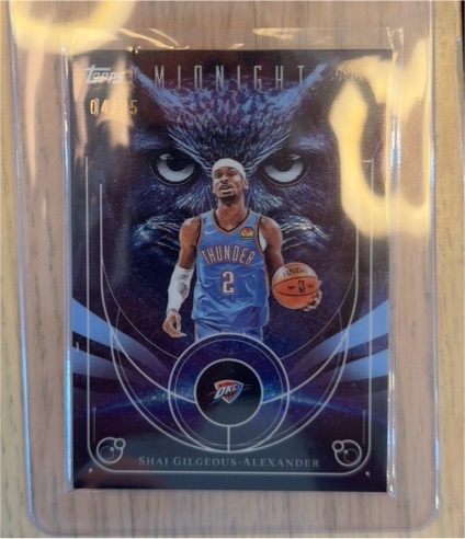 2025-26 Topps Midnight Night Owls #NO-4 Shai Gilgeous-Alexander — front