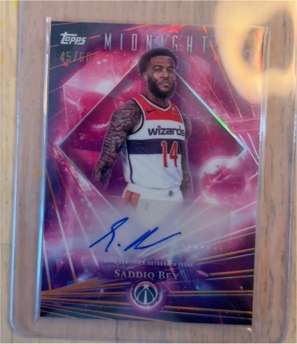 2025 Topps Midnight #DMA-SB Saddiq Bey — front