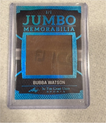2024 In The Game Used Jumbo Memorabilia #6 Bubba Watson — front