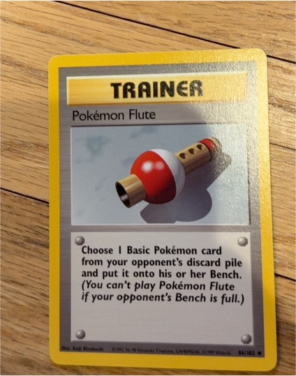 1999 Pokémon #86 Pokemon Flute — front