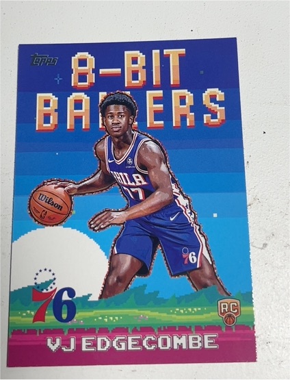2025-26 Topps Flagship Basketball #8B-33 VJ Edgecombe 8-Bit Ballers — front