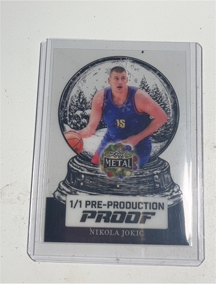 2024 Leaf Metal 1/1 Pre-Production Proof Nikola Jokic — front