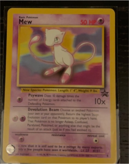 1999 Pokémon #8 Mew — front