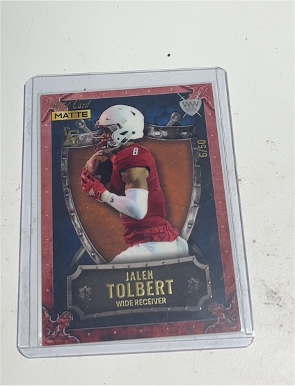 2022 Wild Card Matte Weekend Warrior #WW-23 Jalen Tolbert — front