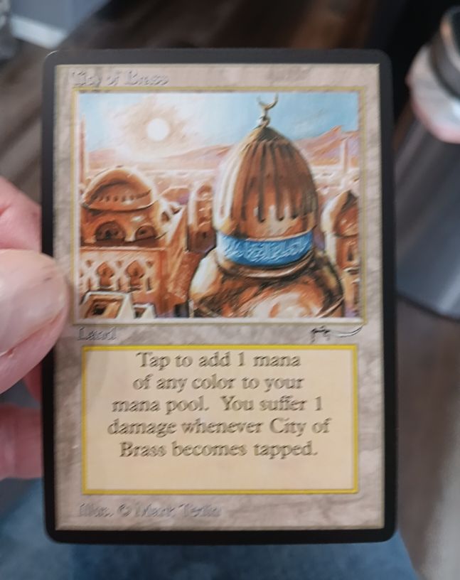 1993 Magic: The Gathering Arabian Nights City of Brass — front