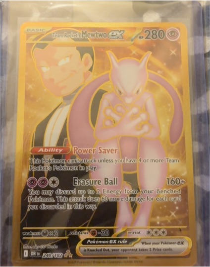 2025 Pokémon TCG Destined Rivals #240 Team Rocket's Mewtwo ex — front
