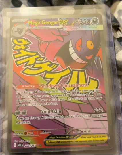 2026 Pokémon Ascended Heroes #269/217 Mega Gengar EX Mega Attack Rare — front