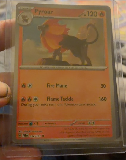 2025 Pokémon Prismatic Evolutions #016 Pyroar — front