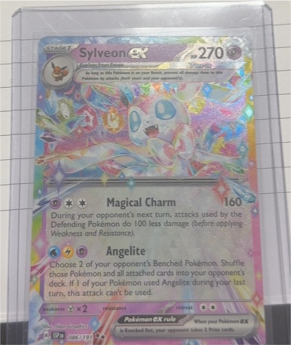 2024 Pokemon SV Surging Sparks #086/191 Sylveon EX — front
