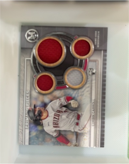 2023 Topps Museum Collection Primary Pieces Quad Relic Corbin Carroll — front