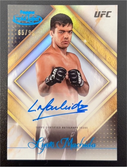 2024 Topps Gold Label UFC Golden Greats Lyoto Machida Autograph — front