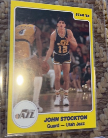 1985 Star #85 John Stockton — front