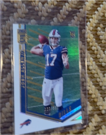 2018 Donruss Elite #RC Josh Allen Rookie Jersey Number Parallel — front