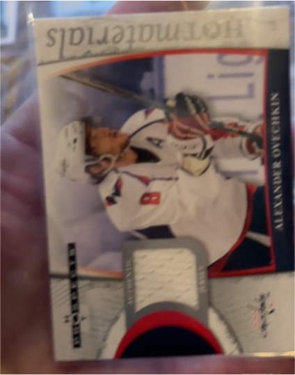 2007-08 Fleer Hot Prospects Hot Materials #HMAO Alexander Ovechkin — front