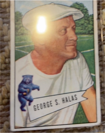 1952 Bowman #48 George S. Halas — front