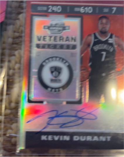 2019-20 Panini Contenders Optic #72 Kevin Durant — front