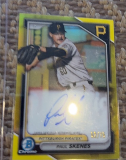 2024 Bowman Chrome #BCP-125 Paul Skenes — front