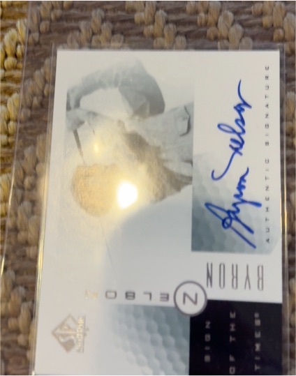 2001 Upper Deck SP Authentic Sign of the Times #BN Byron Nelson — front