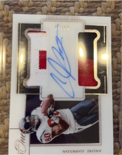 2023 Panini National Treasures #1 Andre Johnson — front