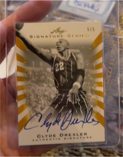 2023 Leaf Signature Series #CD1 Clyde Drexler — front