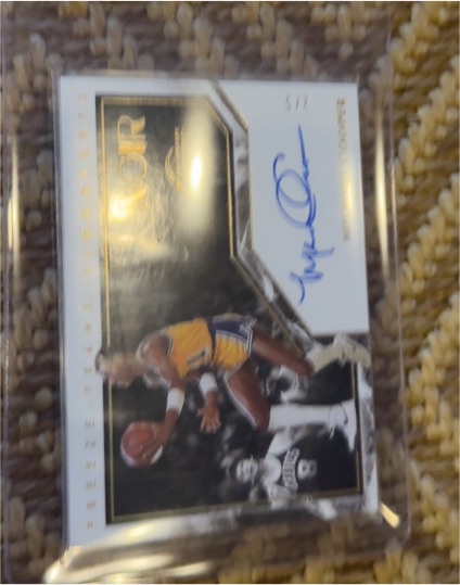 2015-16 Panini Noir Freeze Frame Signatures #FRF-MJO Magic Johnson — front