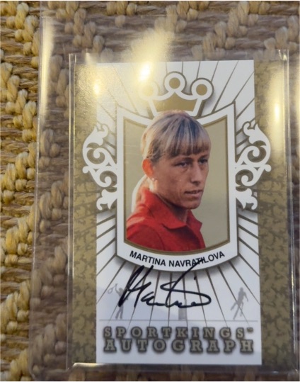 Sportkings Autograph Martina Navratilova — front