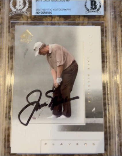 2001 Upper Deck SP Authentic #117 Jack Nicklaus — front