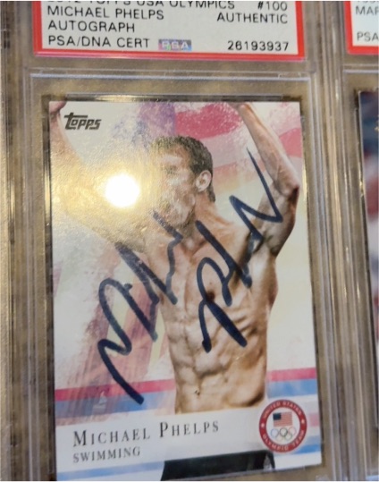 2012 Topps USA Olympics #100 Michael Phelps — front
