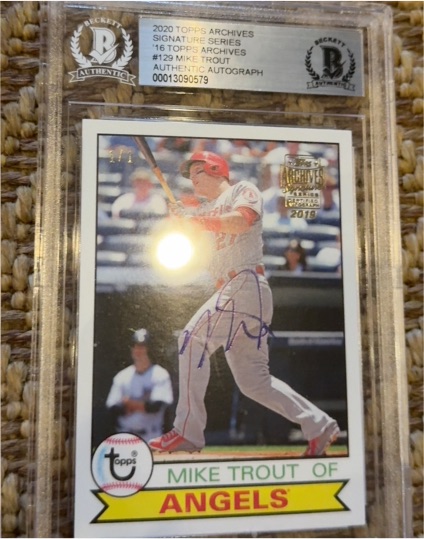 2020 Topps Archives #129 Mike Trout — front