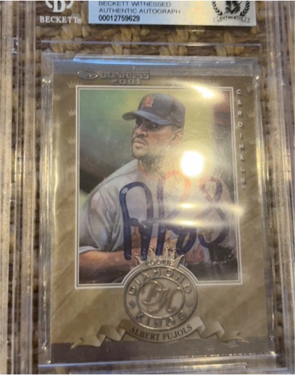 2001 Donruss Rookies Diamond Kings #RDK3 Albert Pujols — front