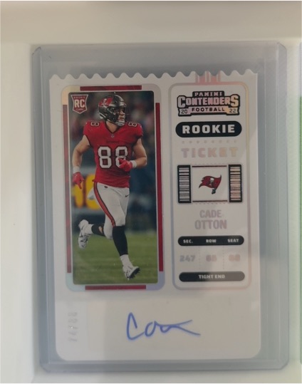 2022 Panini Contenders Optic #148 Cade Otton Rookie Ticket — front