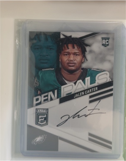 2023 Panini Donruss Elite #PPJCA Jalen Carter Pen Pals — front